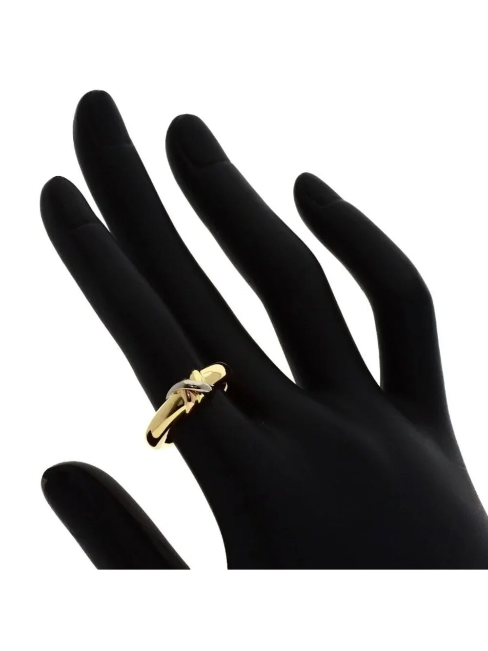Cartier Trinity Red 50 Ring 18k Yellow Gold 18k Pink White